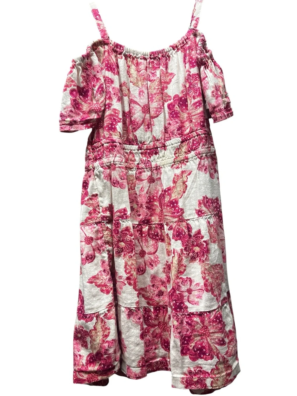 Old Navy Cold Shoulder Midi Dress Cottagecore Spring Summer Size 8 medium